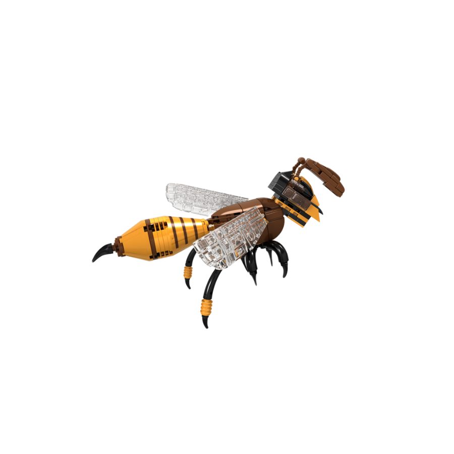 Abelha vista lateral