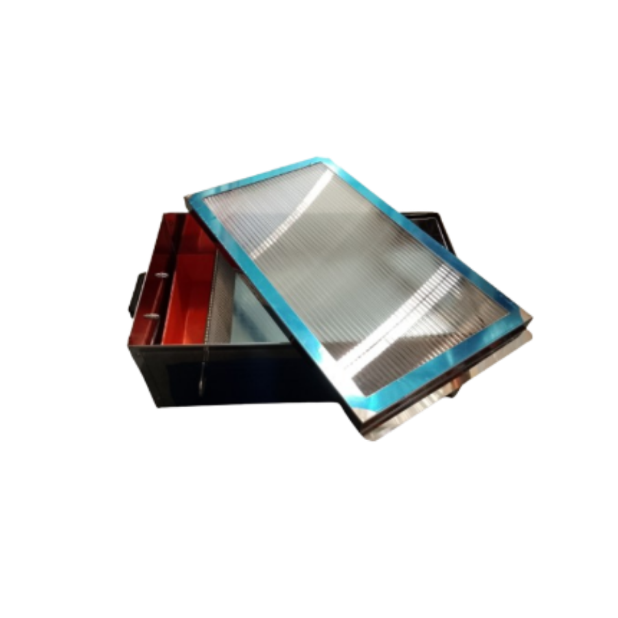 Vista lateral do Cerificador Solar de Cera em Aço Inoxidável – Lyson (W3248A)