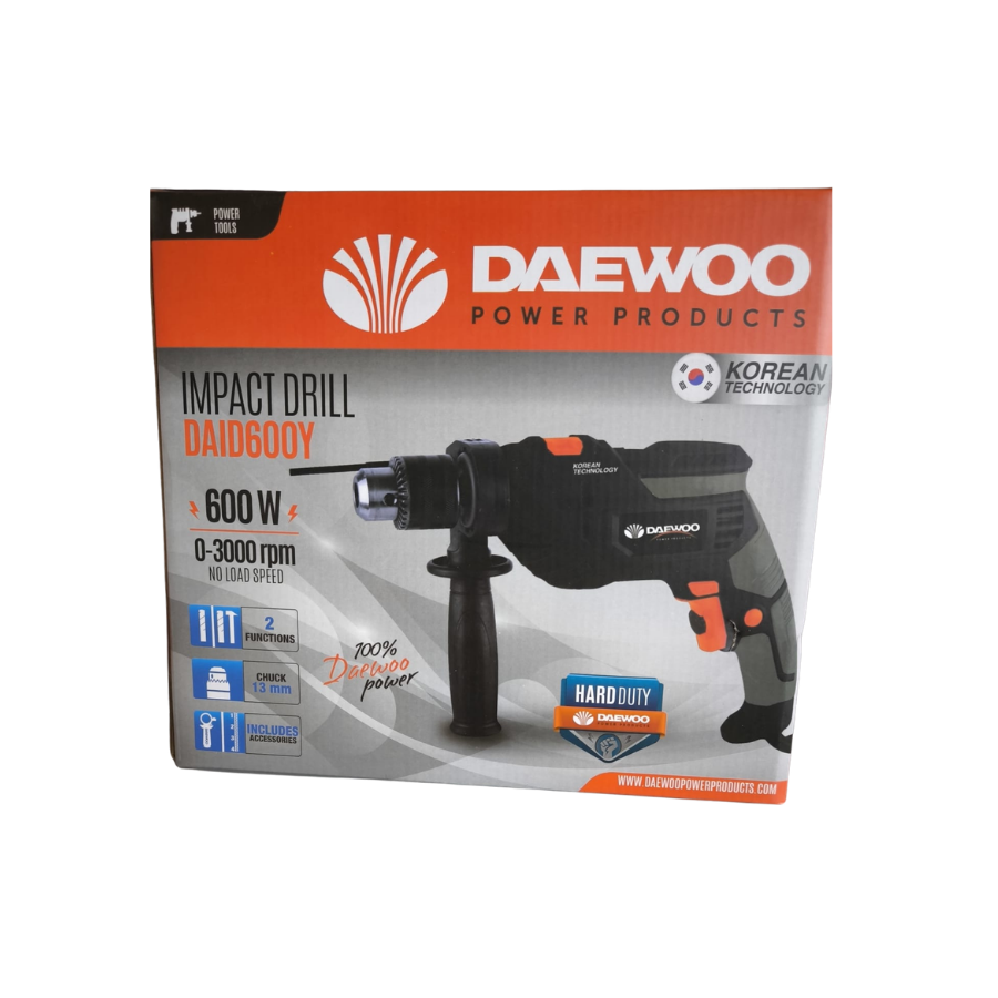 Berbequim de Percussão Elétrico DAEWOO 600W (DAID600Y)