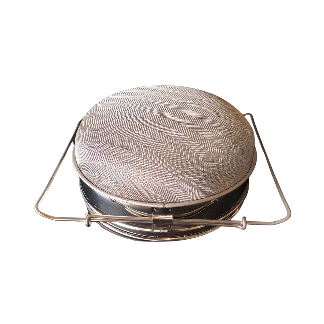 Filtro Inox Oval com Rede Dupla Pequeno