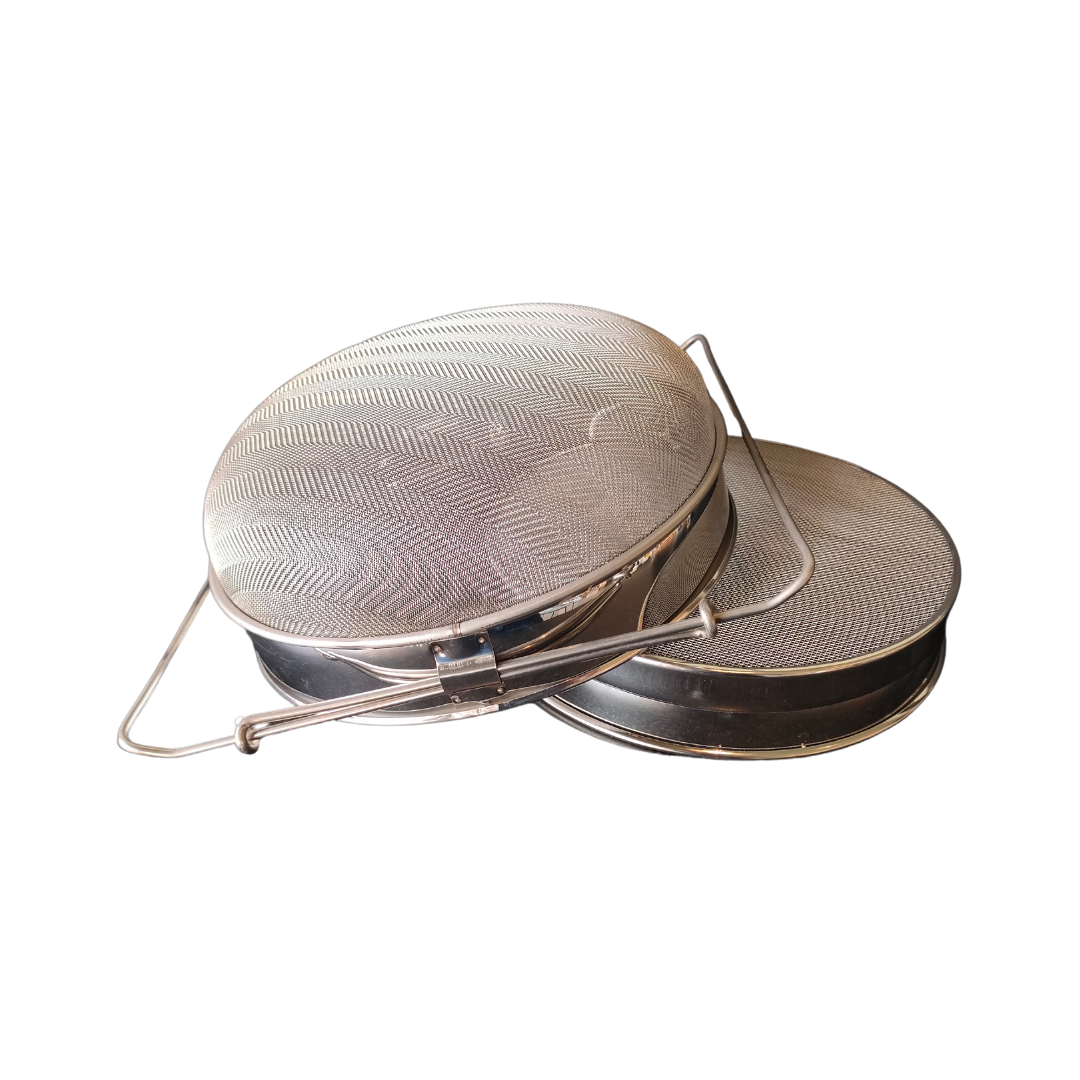 Filtro Inox Oval com Rede Dupla Pequeno