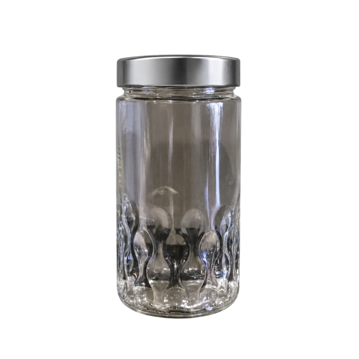 Frasco de vidro APIARI JGS 380 ml TO63 – vista frontal