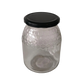 Vista frontal do Frasco de favos, 1kg/750ml TO77 Preto