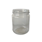 Frasco de vidro JGS 250 ml com relevo de favos – vista frontal