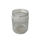 Frasco de vidro JGS 250 ml com relevo de favos – vista lateral