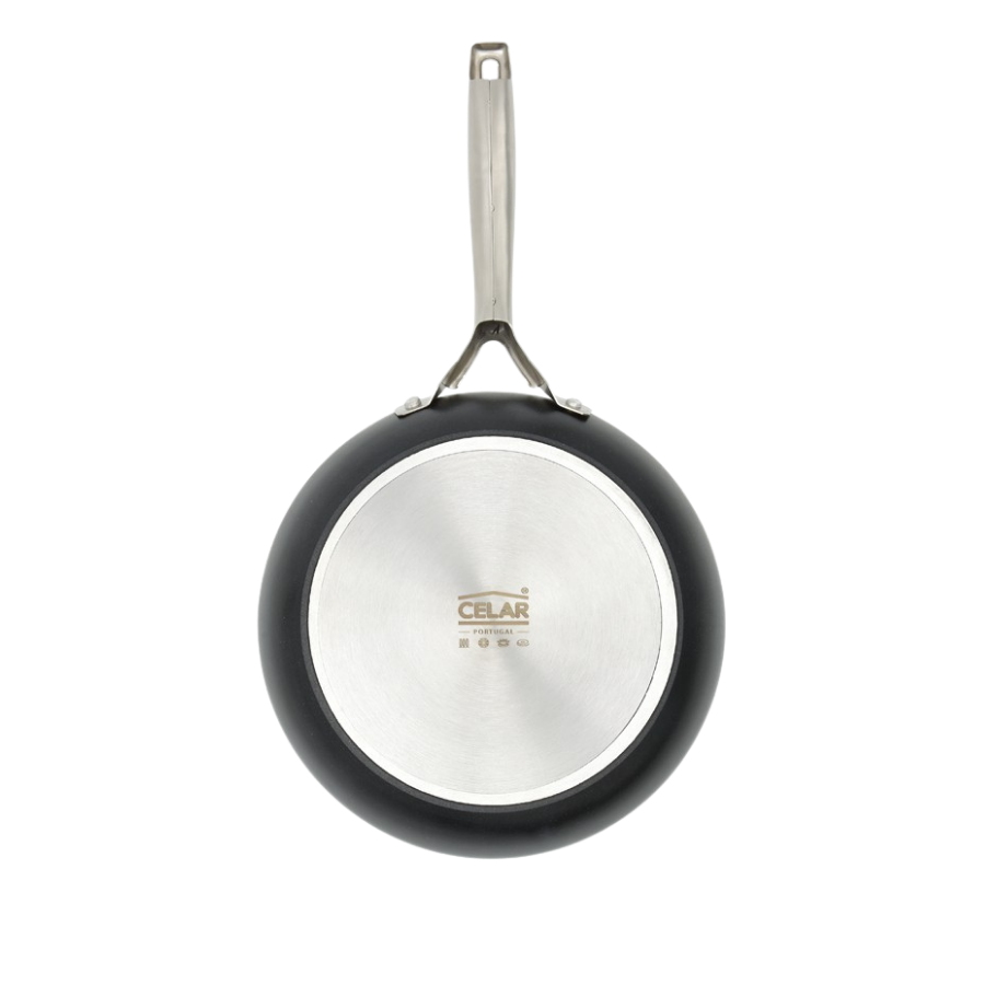 Vista lateral frigideira