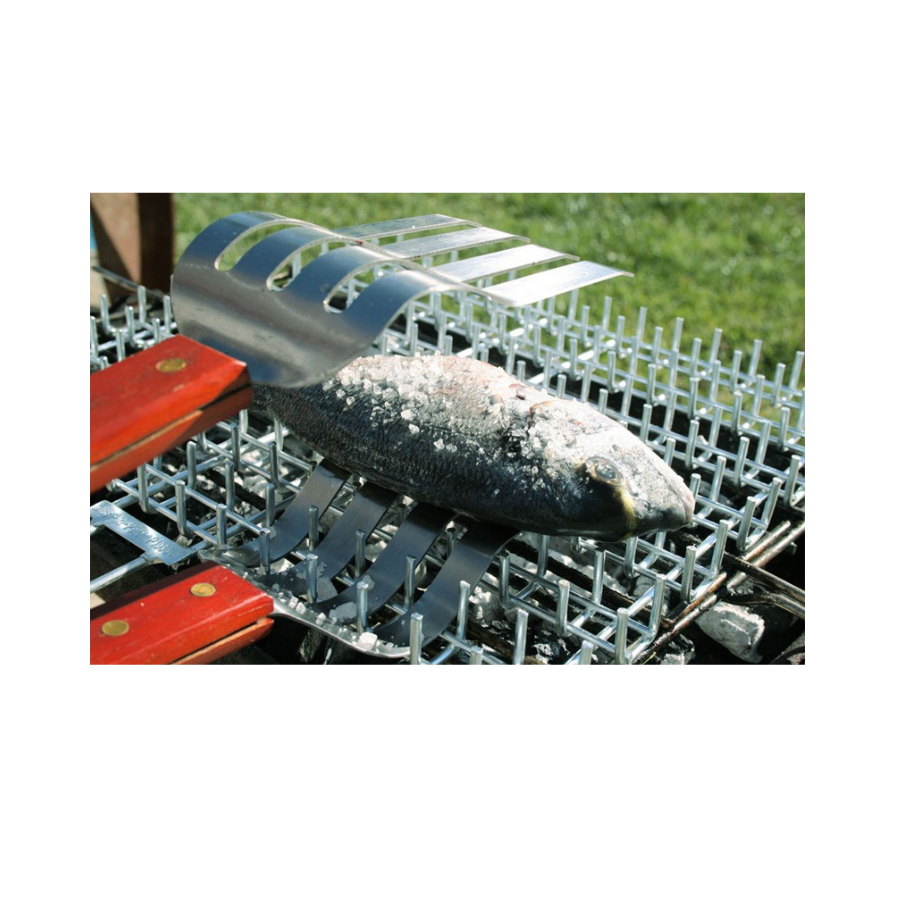Pinça PIKI-TONG Inox com Cabo de Madeira 37,5 cm