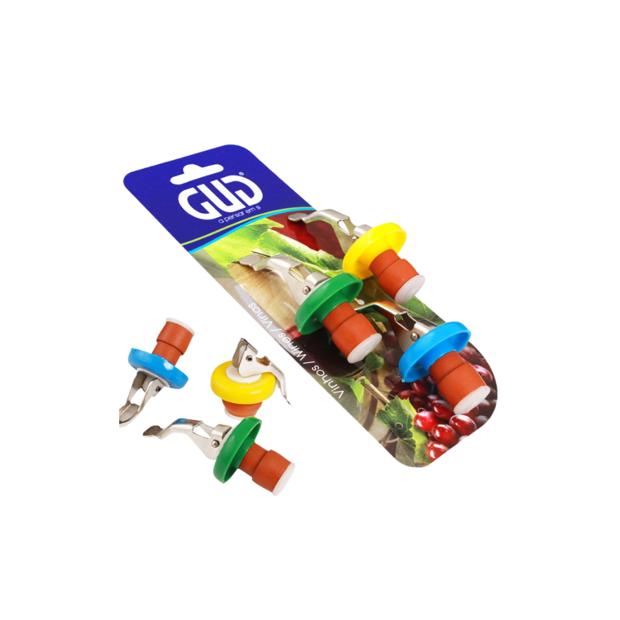 Vista rolhas e embalagem