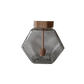 Frasco hexagonal de 380ml com tampa e colher