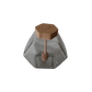 Frasco hexagonal de 380ml com tampa e colher