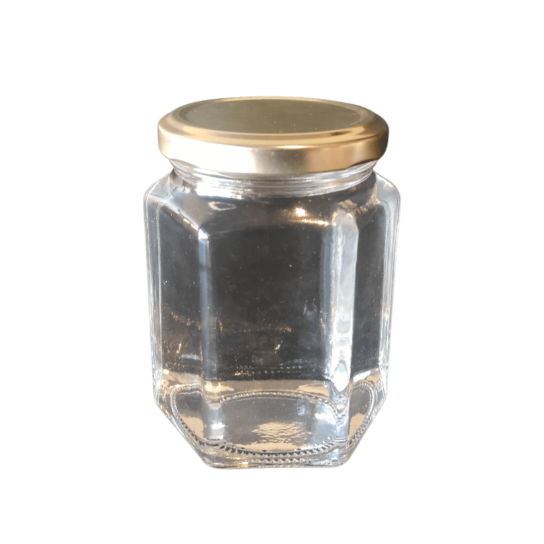 Frasco Hexagonal de Vidro 290 ml TO63