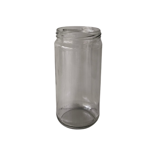 Frasco de vidro liso, 1kg