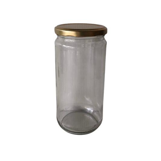 Envase Alto 1Kg con Tapa Dorada