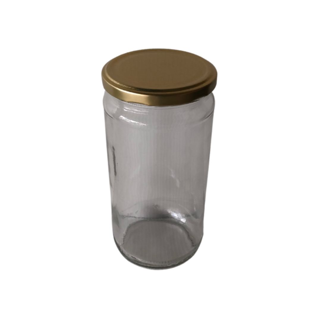 Envase Alto 1Kg con Tapa Dorada