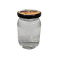 Frasco de vidro em favos, 1/2kg com TO66 abelha
