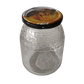 Frasco de vidro em favos, 1kg, com tampa TO77 abelha incluída