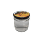 Frasco vidro liso, 1/2kg com TO77 abelha