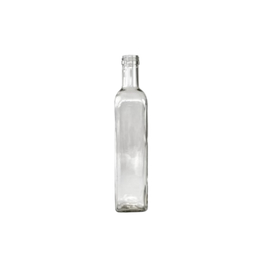 Garrafa para licor quadrada 250ml
