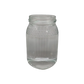 Frasco de vidro com relevo de favos JGS 380 ml TO66 – vista frontal