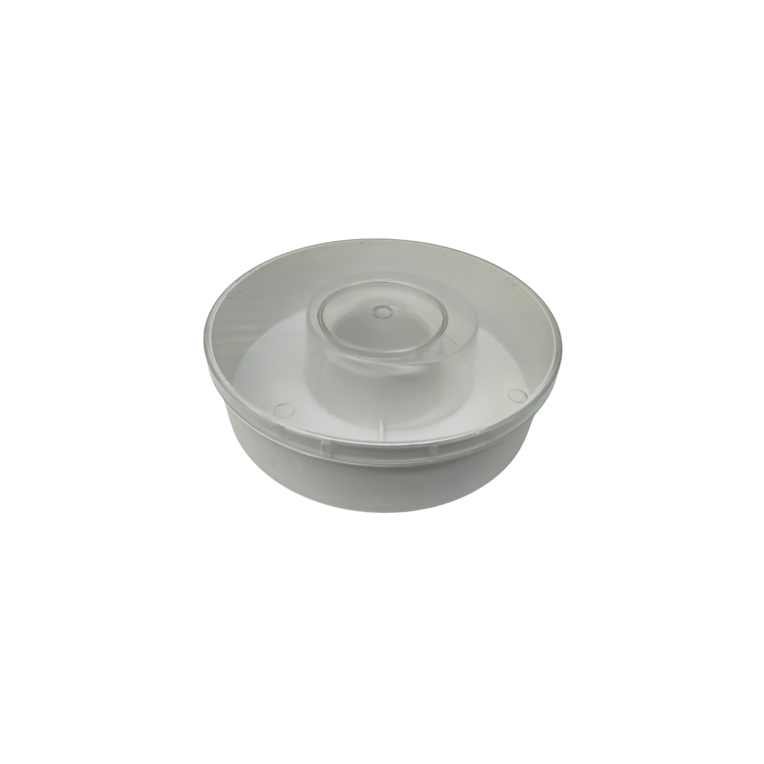 Alimentador 1kg de plástico com tampa transparente para colmeias