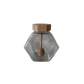 Frasco hexagonal de 220ml com tampa e colher