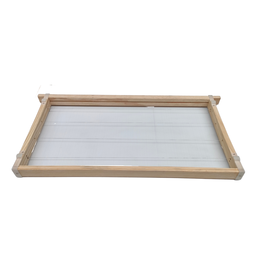 Quadro Langstroth para Ninho ou Alça com Separador Hoffman Simples